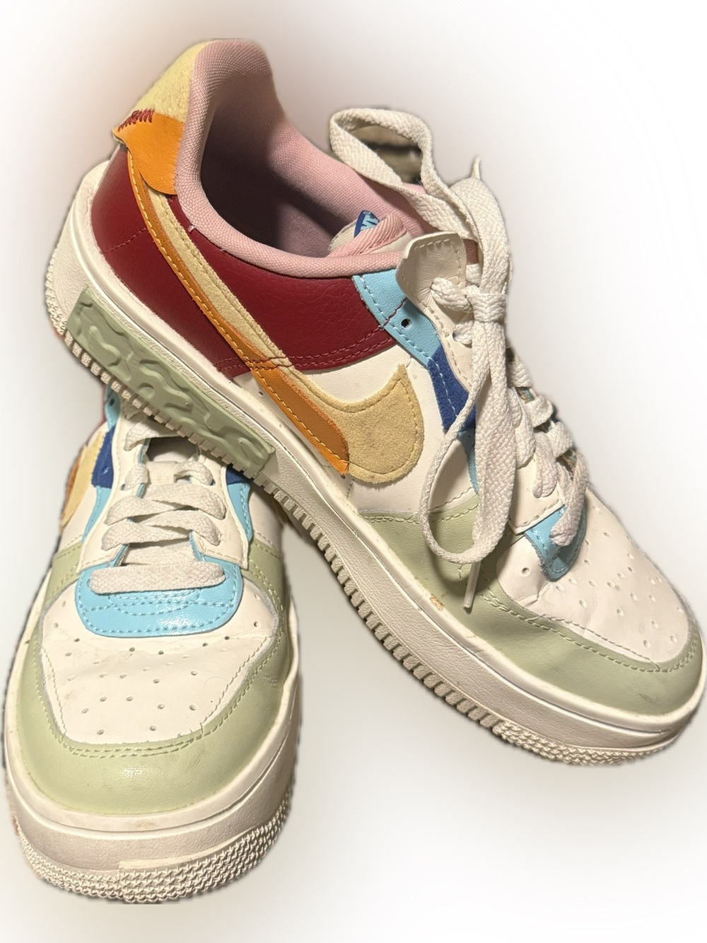 Nike AirForce 1 “Fontonka” Multicolor Swoosh Low-Top Sneakers